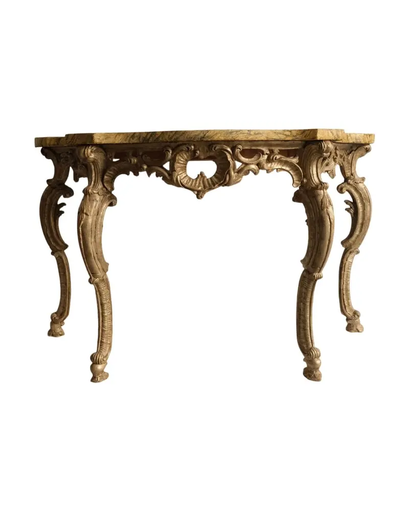 Mesa Consola del Siglo XVIII con Detalles Tallados, Mesas, Siglo XVIII · vista 2/9