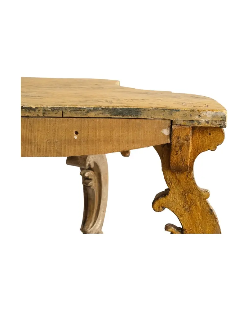 Mesa del Siglo XVIII con Tapa de Madera Tallada, Mesas, Siglo XVIII · vista 11/11