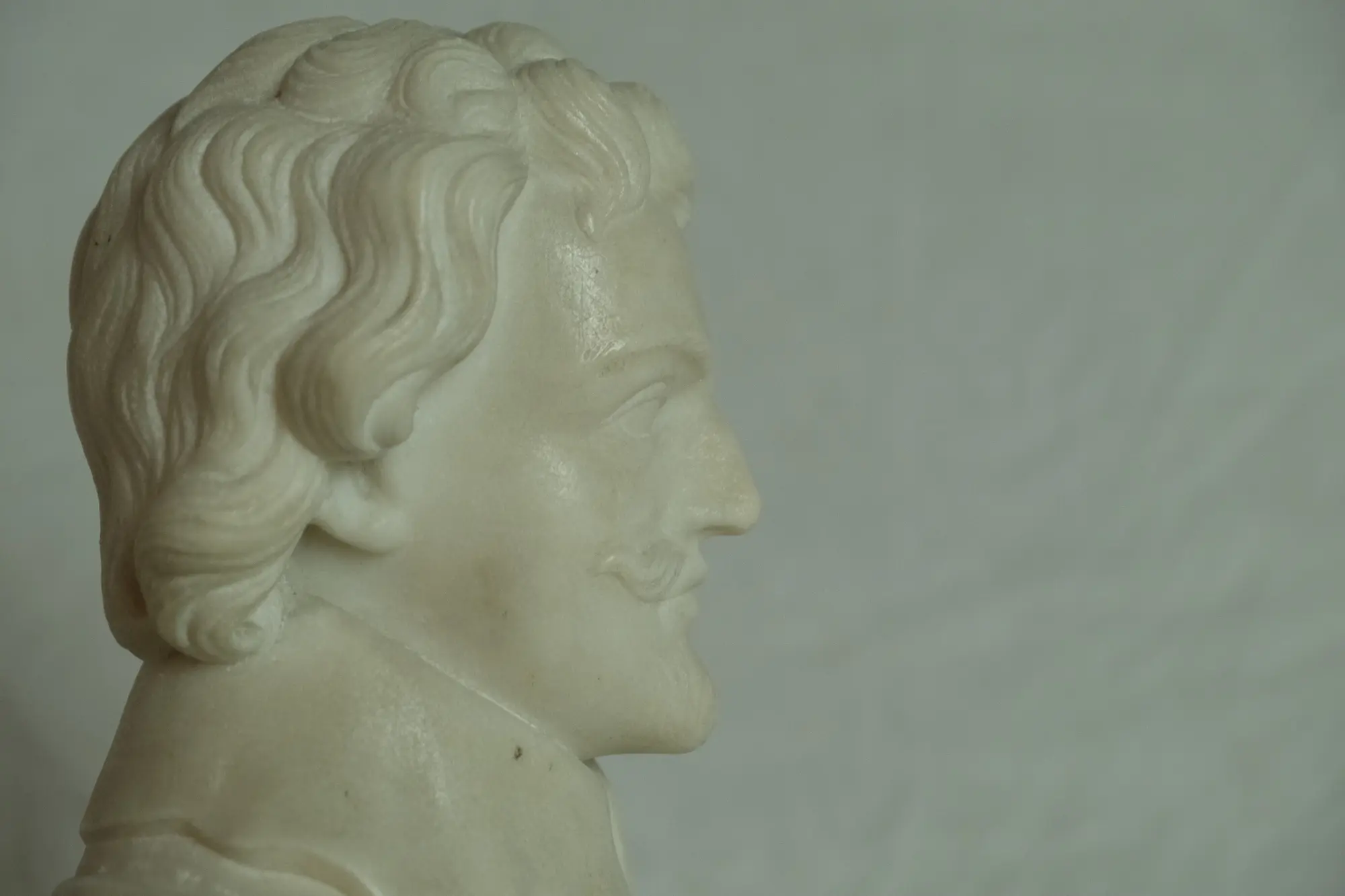Busto de Mármol del Siglo XIX de un Noble, Arte y Pintura, Siglo XIX · vista 5/7