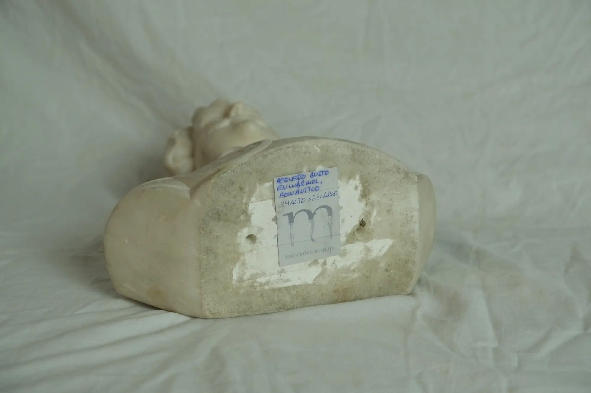 Busto de Mármol del Siglo XIX de un Noble, Arte y Pintura, Siglo XIX · vista 6/7