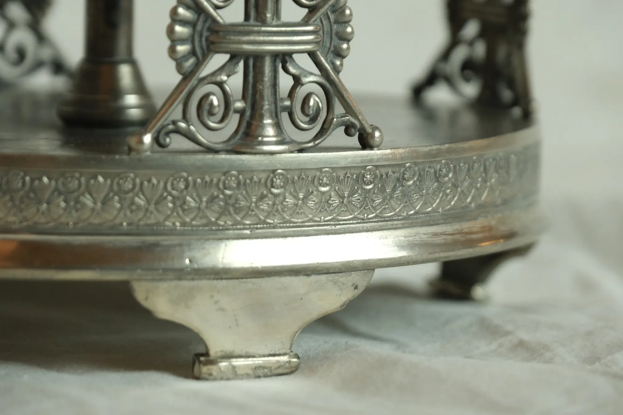 Soporte para Botellas del Siglo XIX en Metal, Objetos Decorativos, Siglo XIX · vista 5/8
