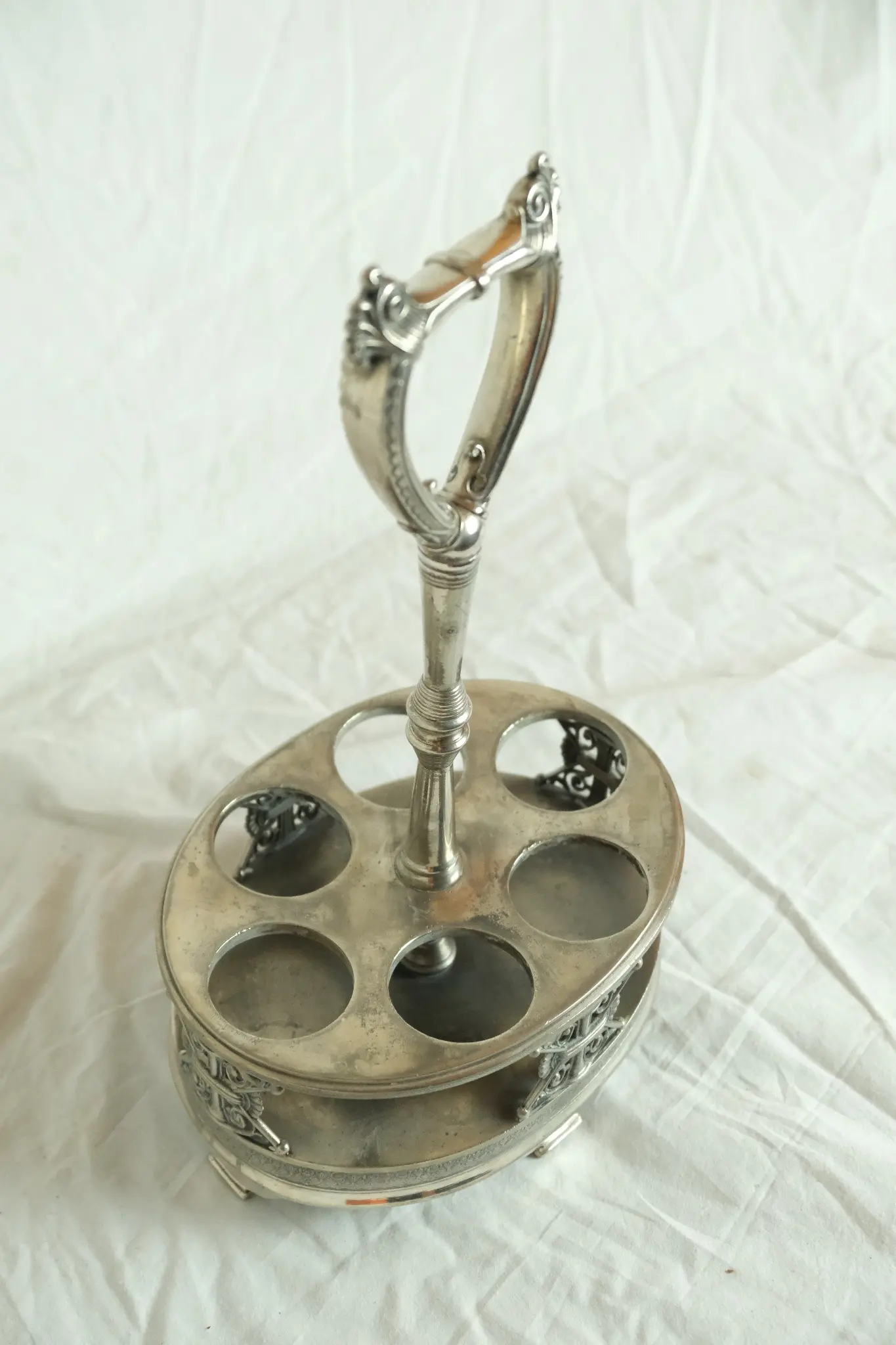 Soporte para Botellas del Siglo XIX en Metal, Objetos Decorativos, Siglo XIX · vista 2/8