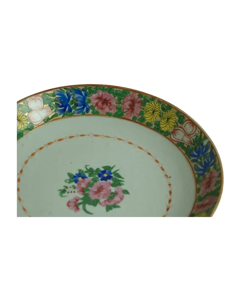 Platos de Cerámica del Siglo XIX con Decoración Floral, Objetos Decorativos, Siglo XIX · vista 5/6