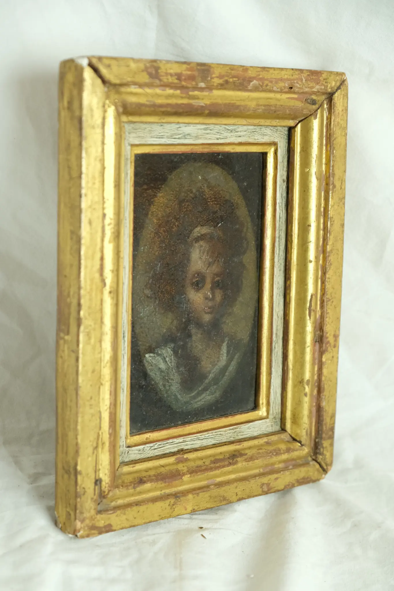 Retrato del Siglo XIX en Marco Dorado, Arte y Pintura, Siglo XIX · vista 3/7