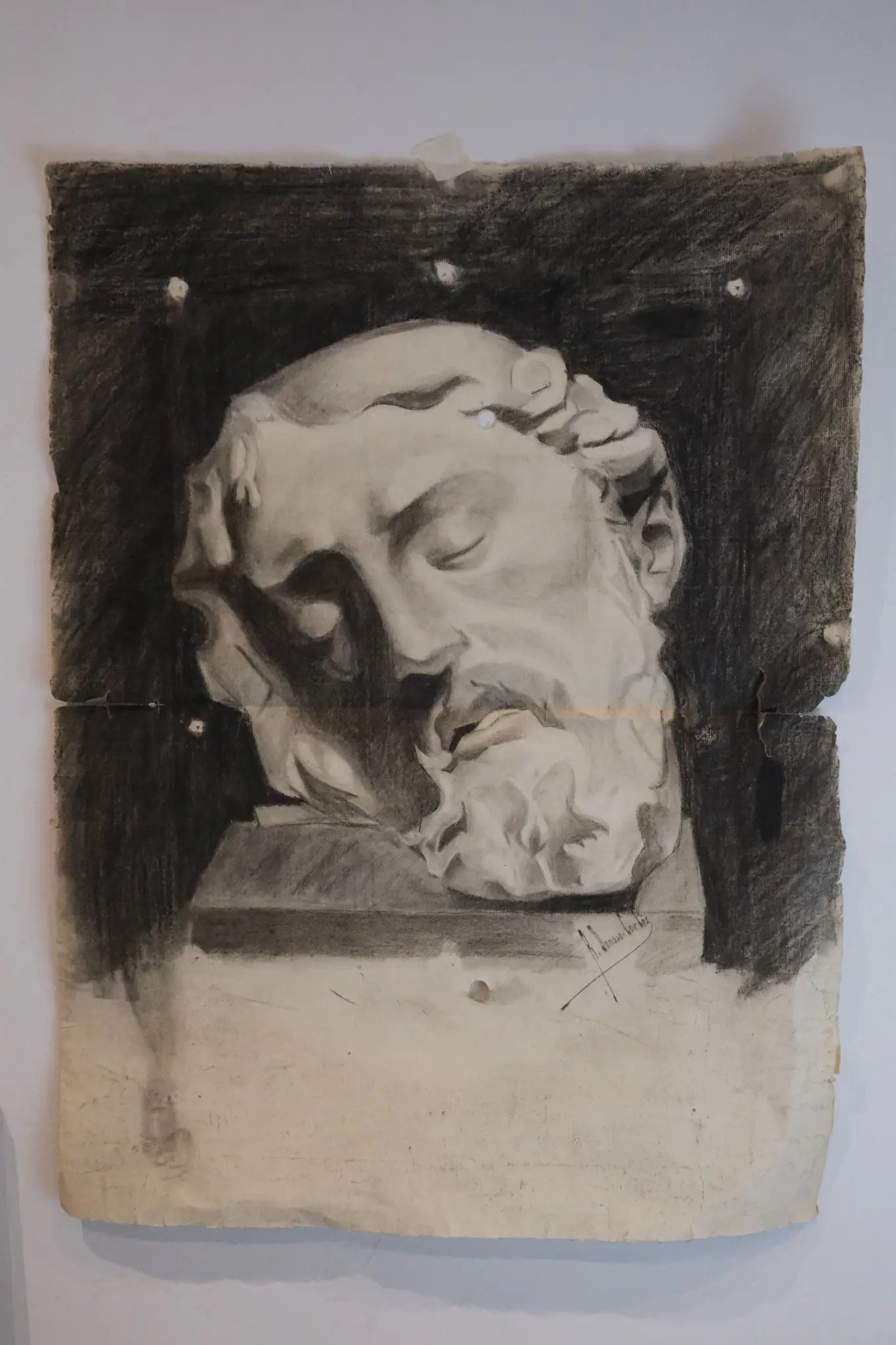 Lote completo de Ricardo Donoso Cortés joven, siglo XIX: documentación, esbozos y retrato, Arte y Pintura, Sig · vista 13/17