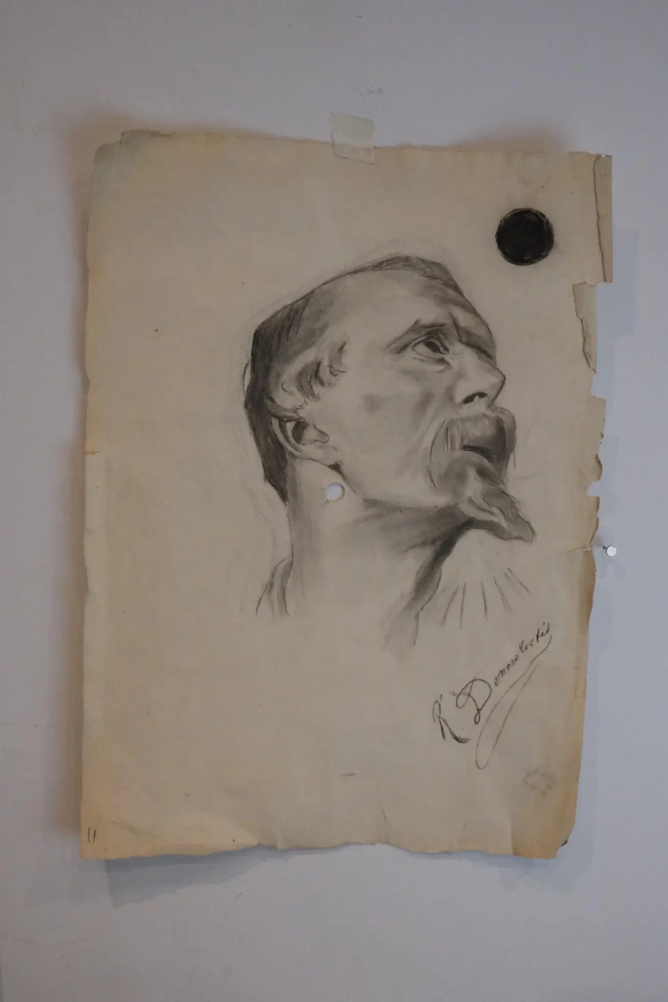 Lote completo de Ricardo Donoso Cortés joven, siglo XIX: documentación, esbozos y retrato, Arte y Pintura, Sig · vista 10/17