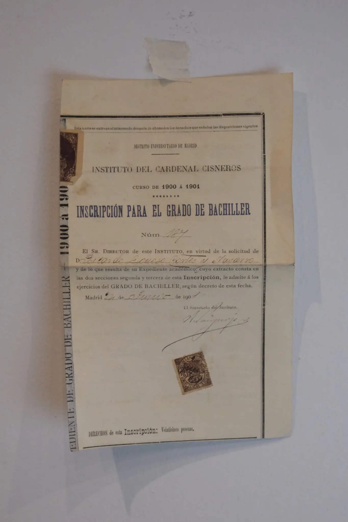Lote completo de Ricardo Donoso Cortés joven, siglo XIX: documentación, esbozos y retrato, Arte y Pintura, Sig · vista 11/17