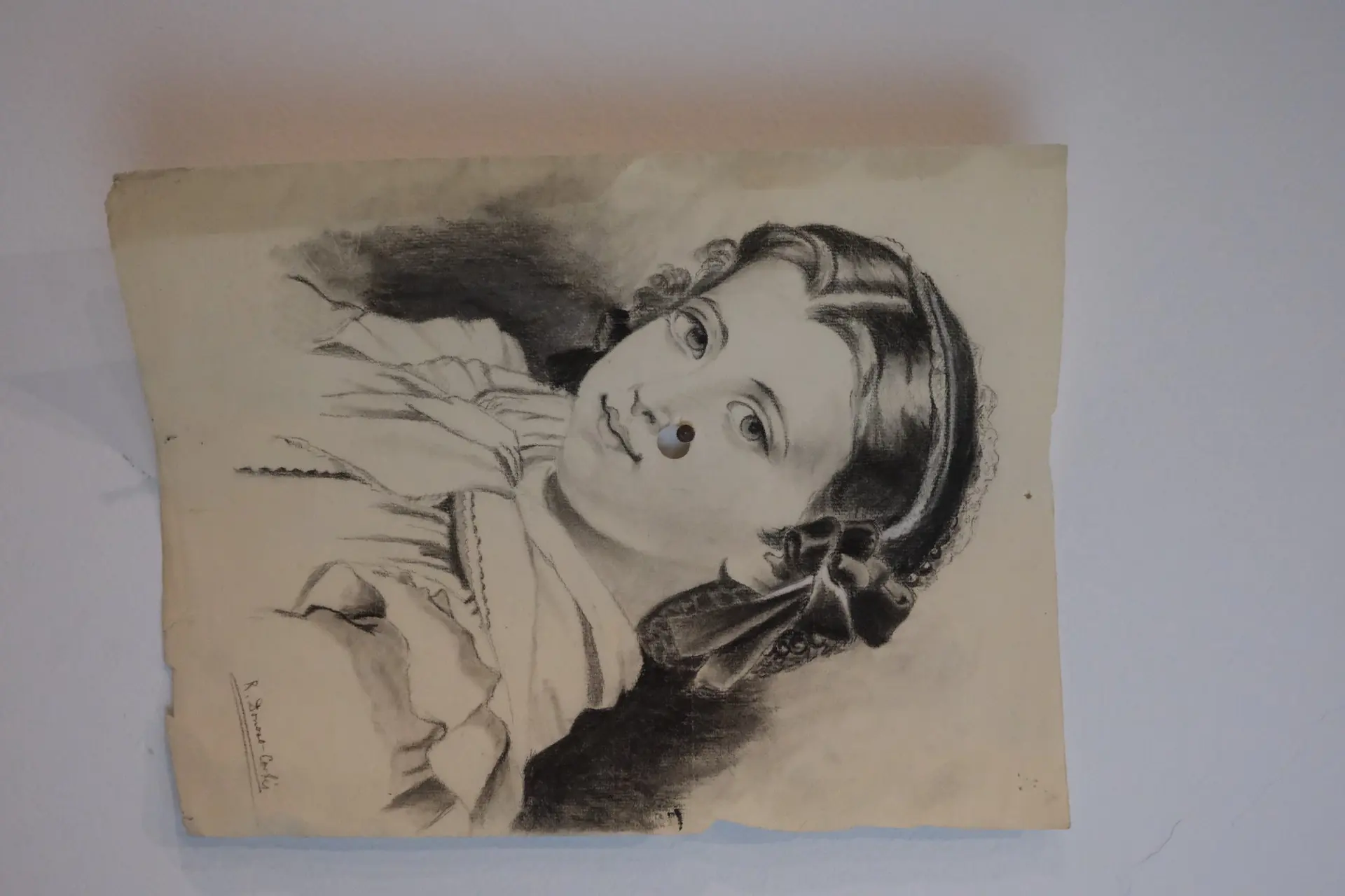 Lote completo de Ricardo Donoso Cortés joven, siglo XIX: documentación, esbozos y retrato, Arte y Pintura, Sig · vista 6/17