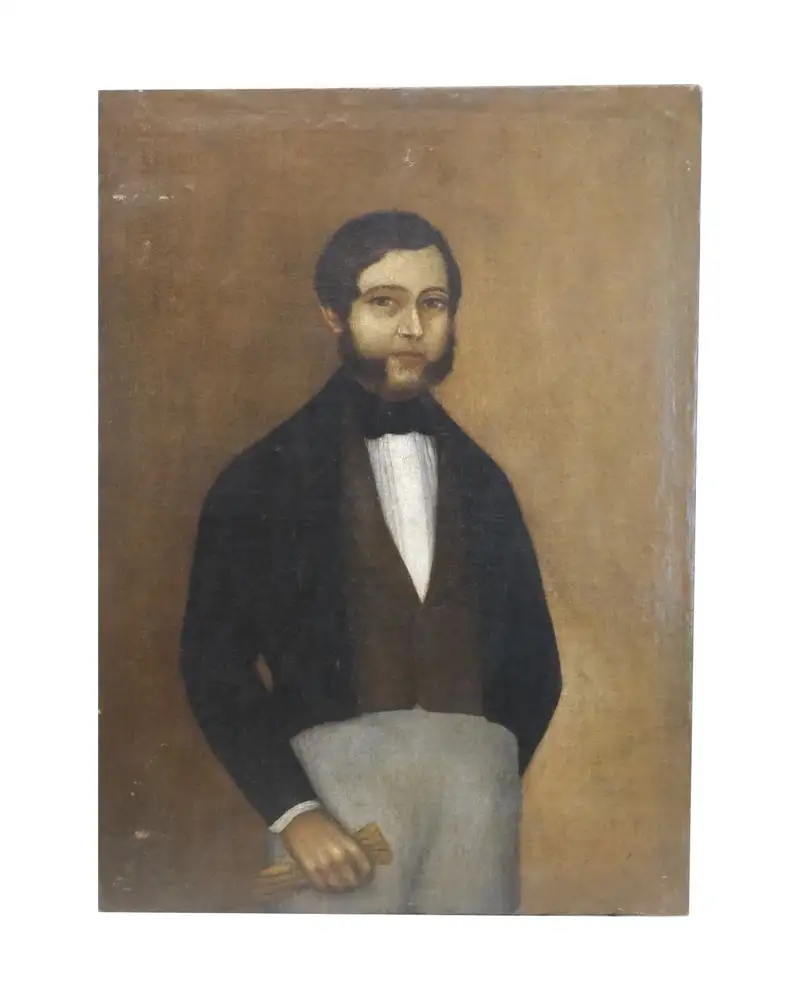 Lote completo de Ricardo Donoso Cortés joven, siglo XIX: documentación, esbozos y retrato