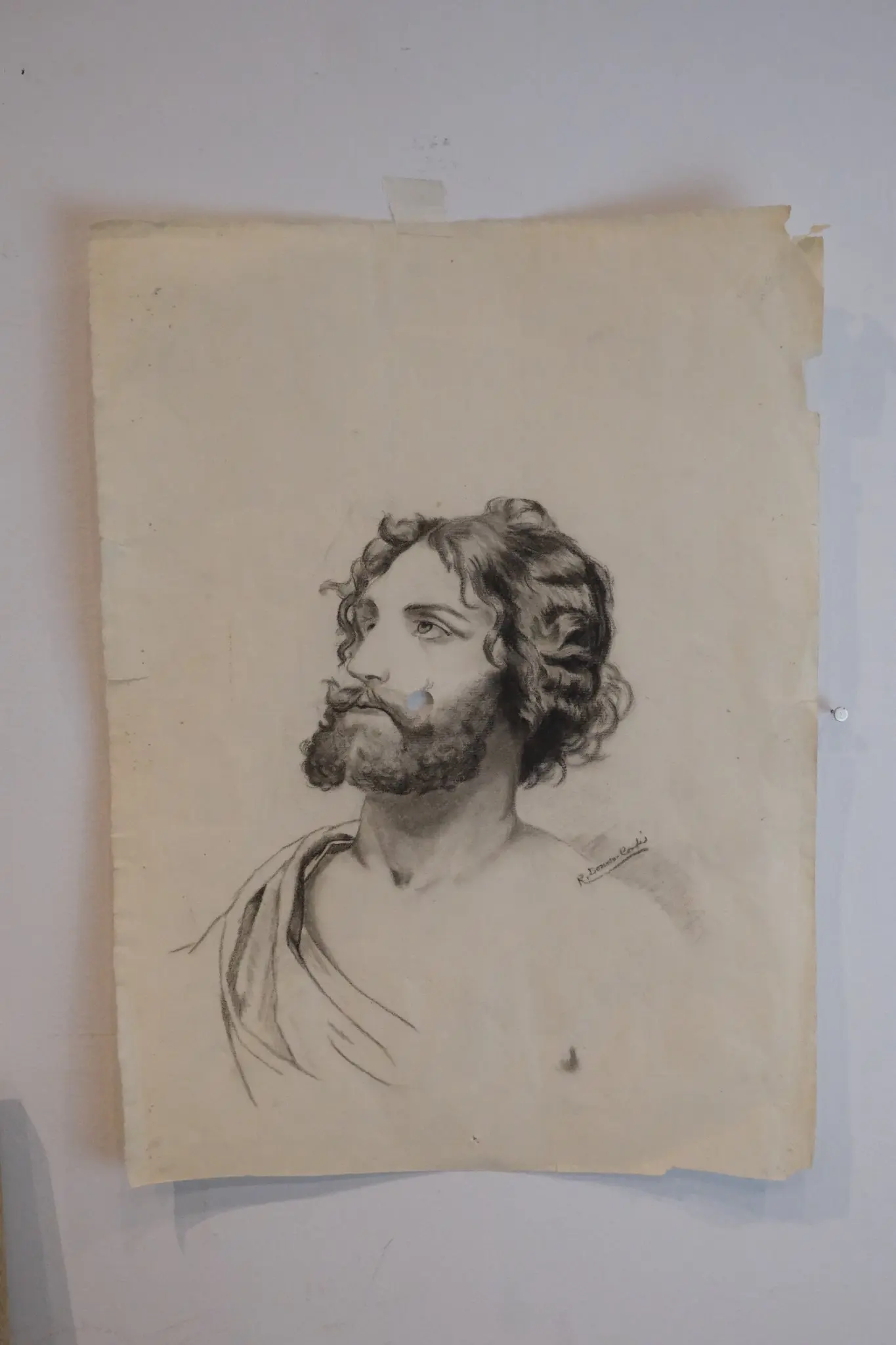 Lote completo de Ricardo Donoso Cortés joven, siglo XIX: documentación, esbozos y retrato, Arte y Pintura, Sig · vista 9/17