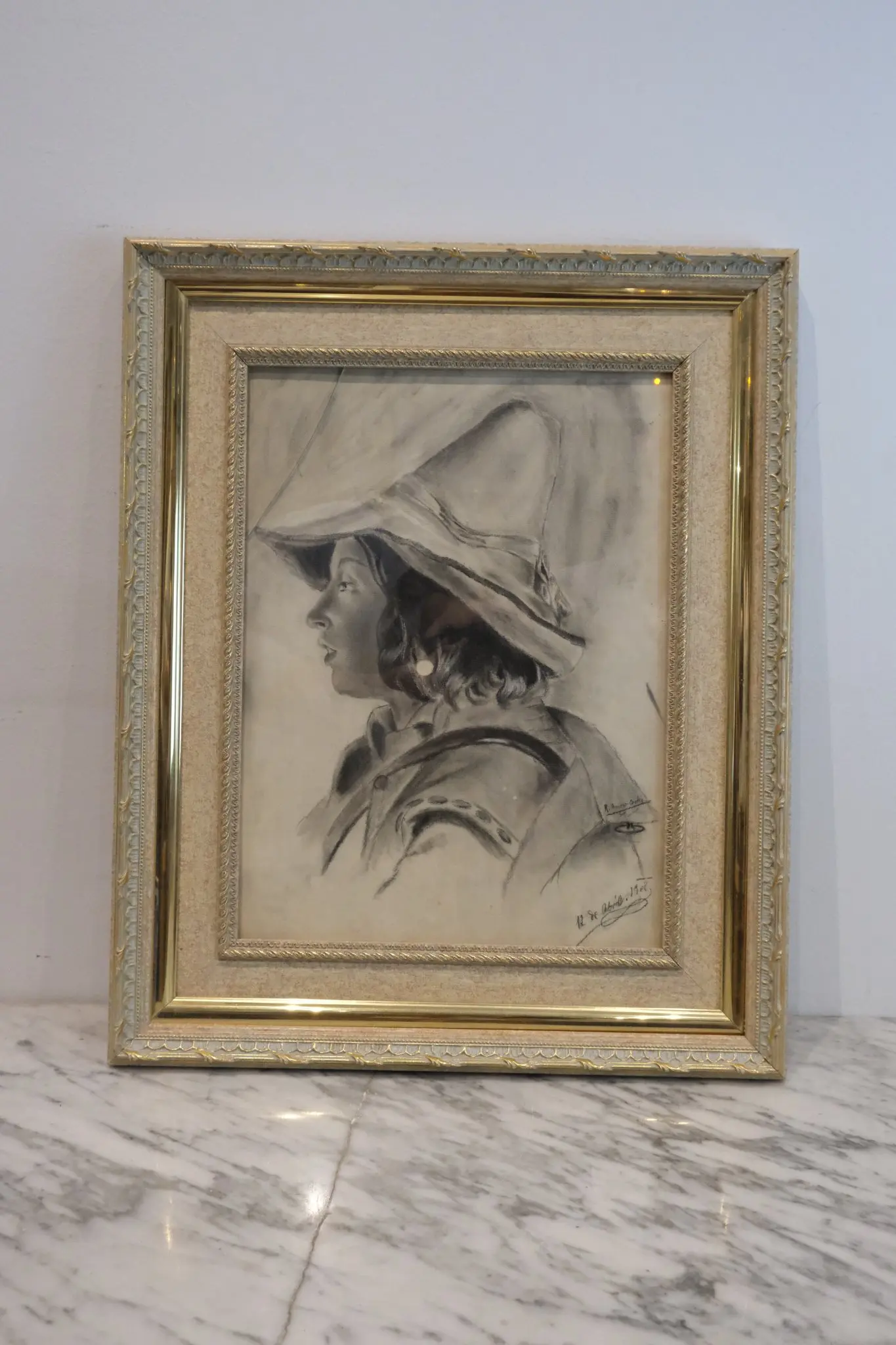Lote completo de Ricardo Donoso Cortés joven, siglo XIX: documentación, esbozos y retrato, Arte y Pintura, Sig · vista 16/17