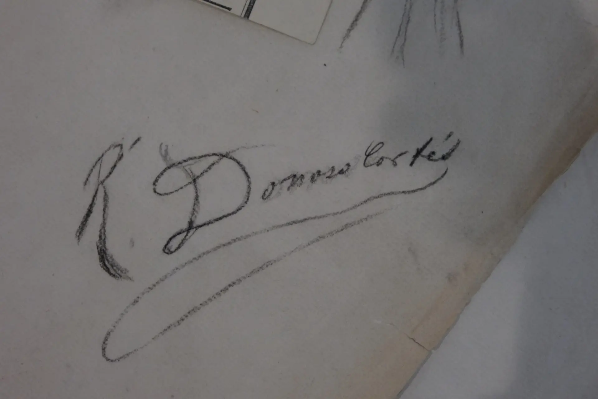 Lote completo de Ricardo Donoso Cortés joven, siglo XIX: documentación, esbozos y retrato, Arte y Pintura, Sig · vista 15/17