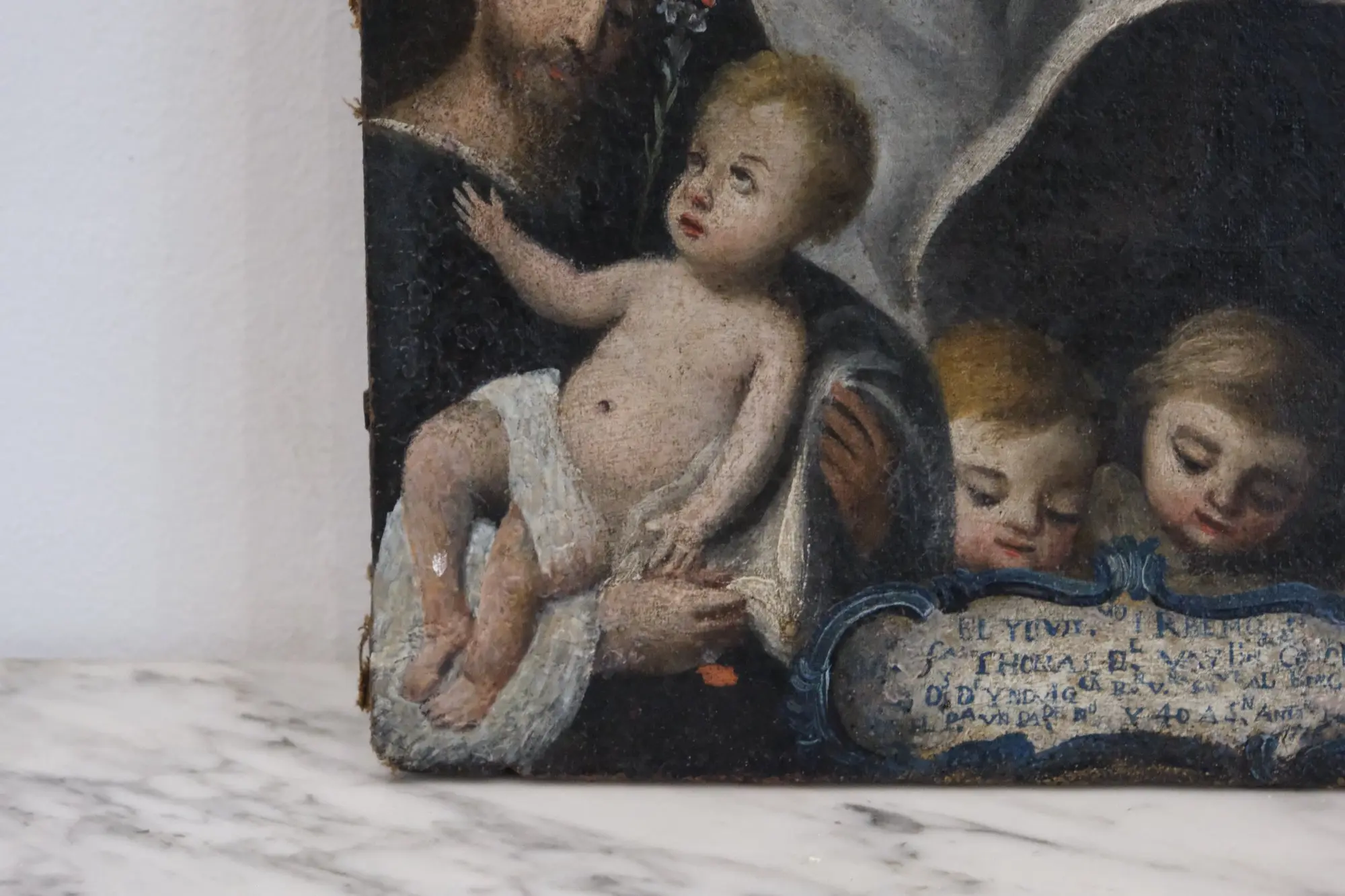 Virgen del Carmen y San Antonio de Padua, siglo XVIII, Origen Colonial · vista 6/8