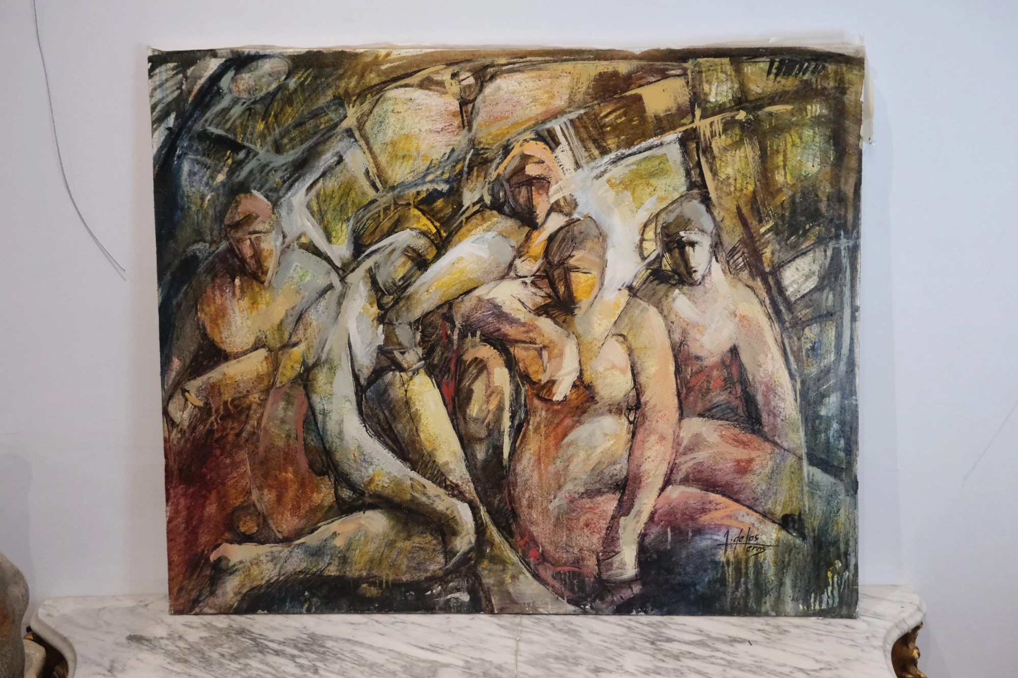 Obra Abstracta del Artista de las Heras, Siglo XX