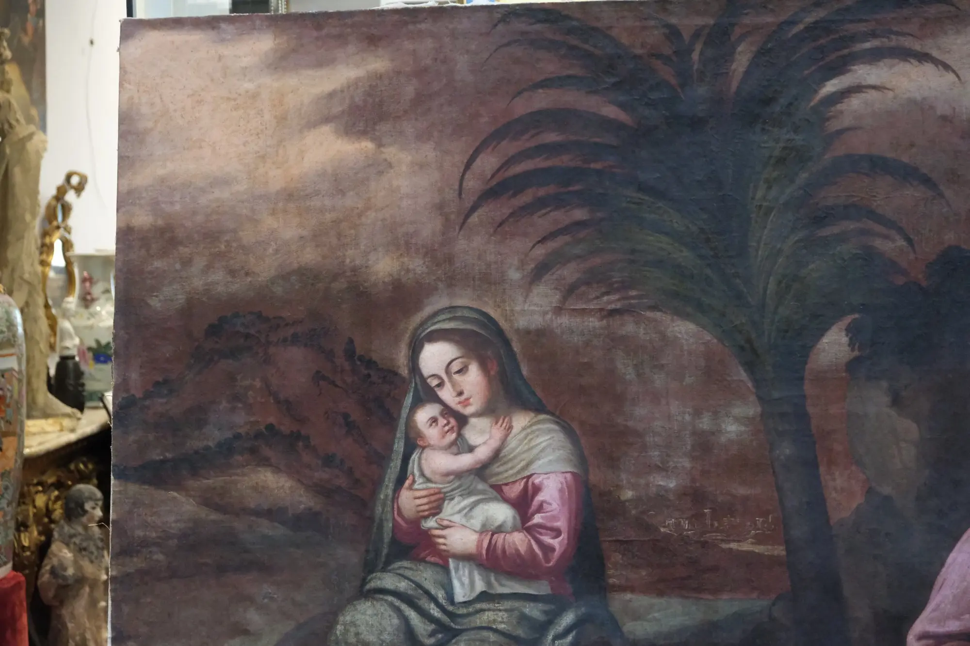 Gregorio Vázquez de Arce y Ceballos, “la Huida a Egipto”, Siglo XVII · vista 2/16