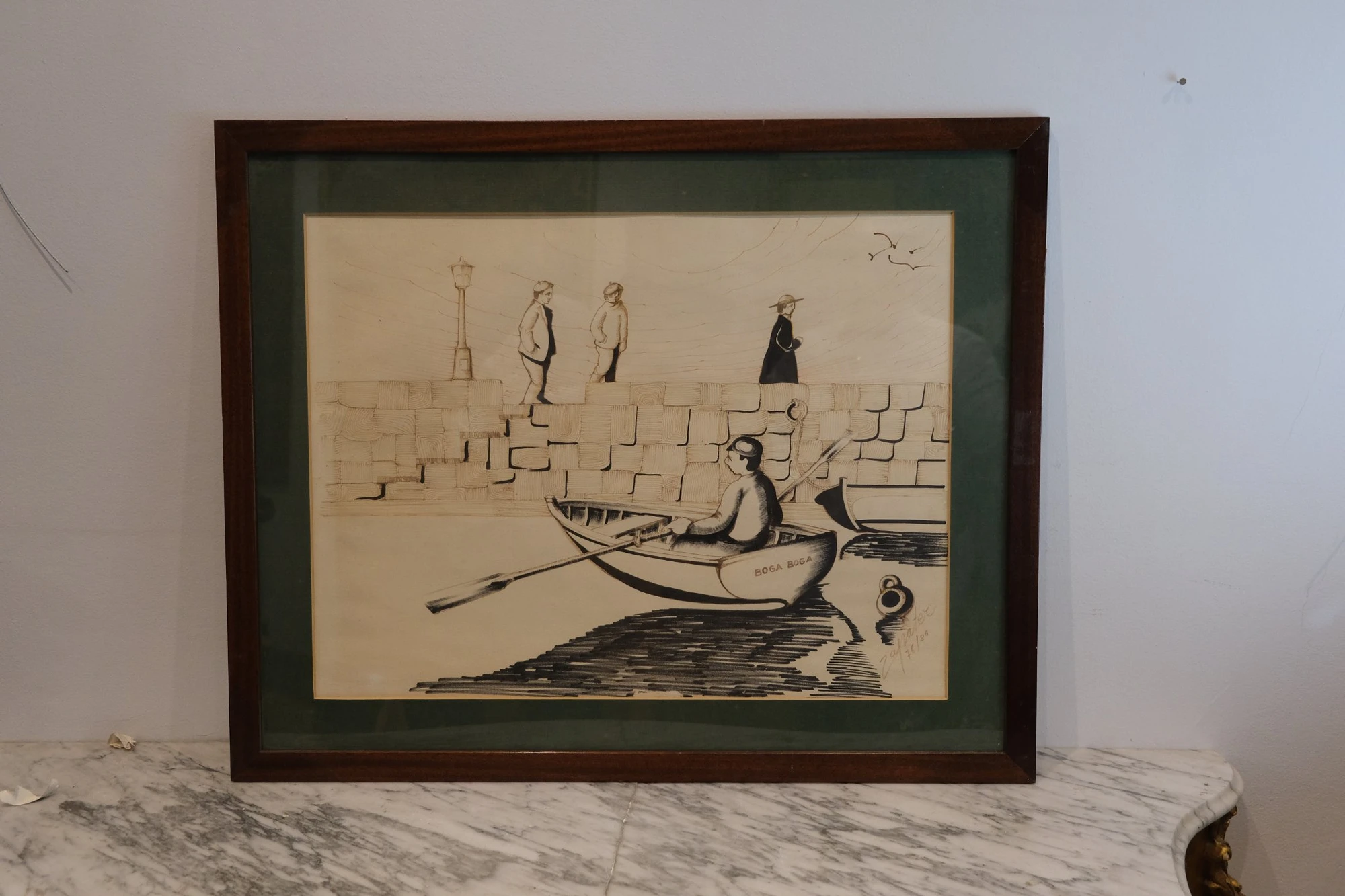 Dibujo Vasco del Artista Zapater, Siglo XX