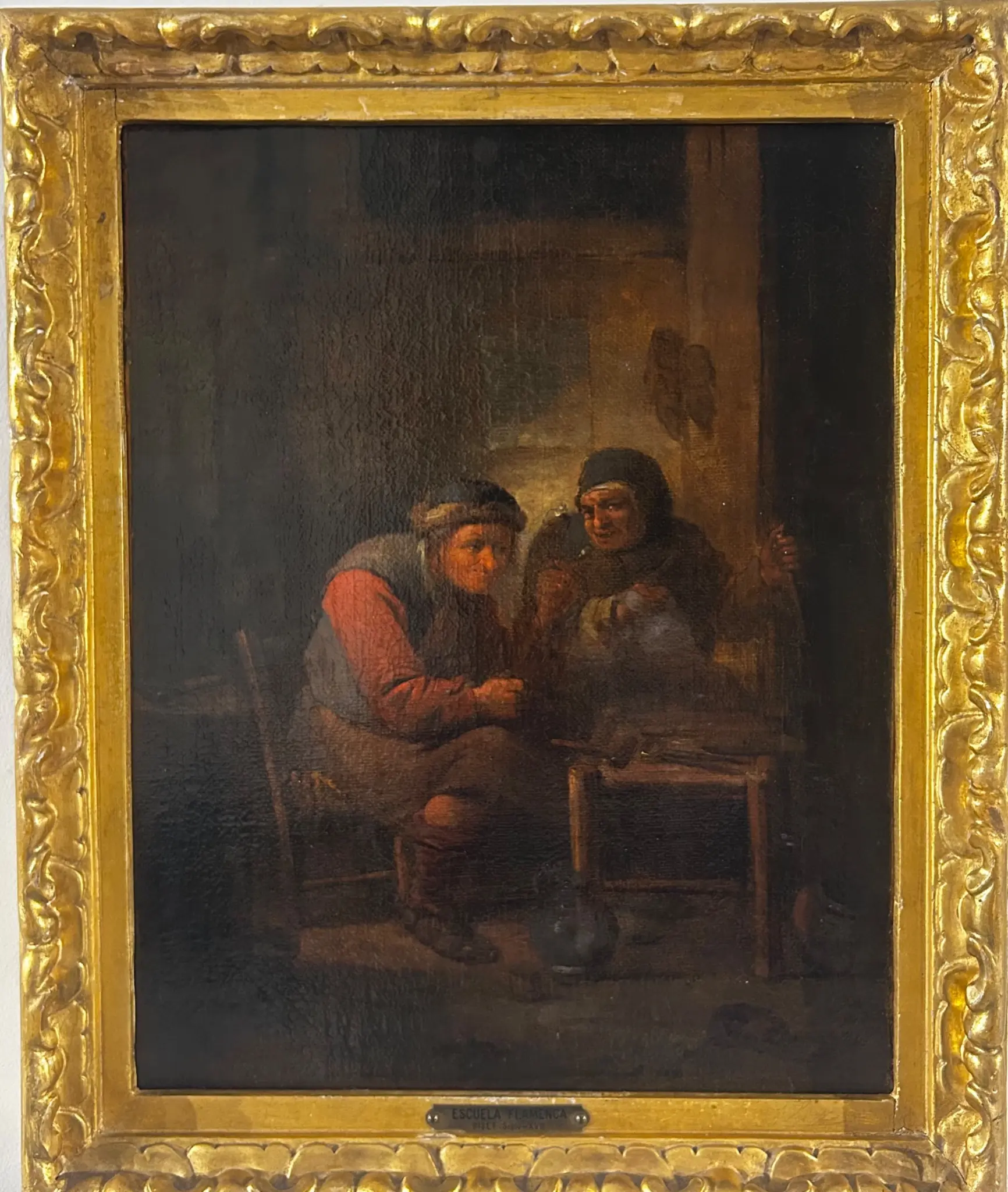 Óleo Sobre Lienzo Escuela Holandesa del Siglo XVII · vista 3/6
