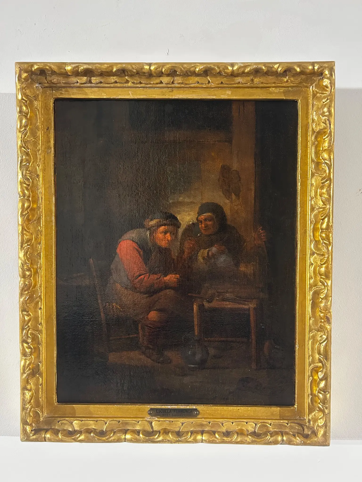 Óleo Sobre Lienzo Escuela Holandesa del Siglo XVII · vista 2/6