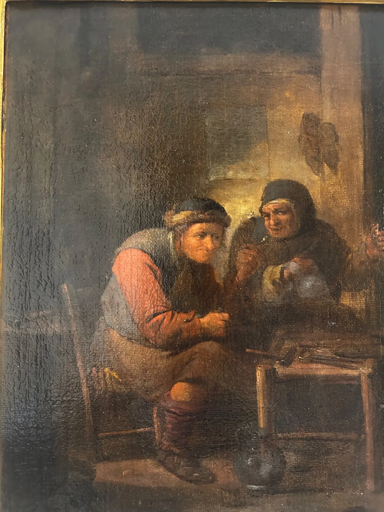 Óleo Sobre Lienzo Escuela Holandesa del Siglo XVII · vista 4/6