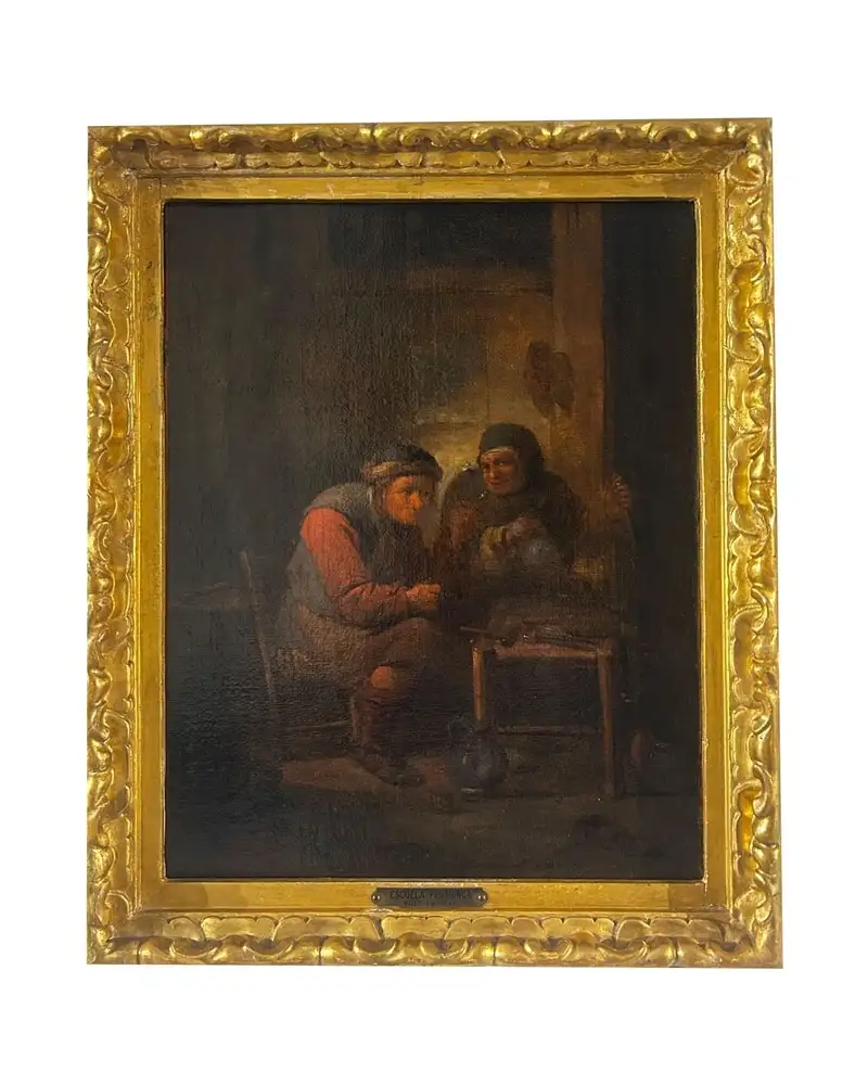 Óleo Sobre Lienzo Escuela Holandesa del Siglo XVII