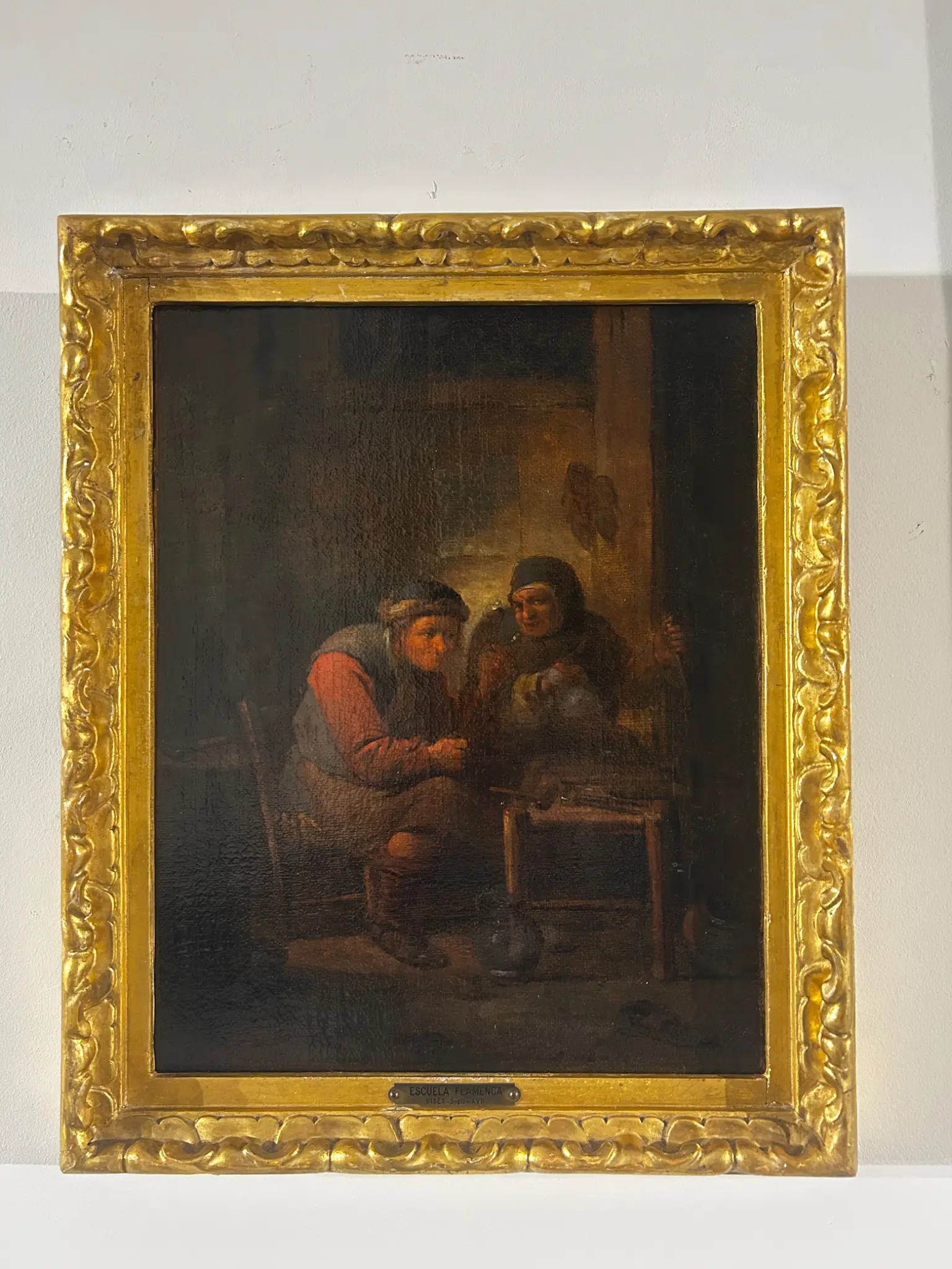 Óleo Sobre Lienzo Escuela Holandesa del Siglo XVII