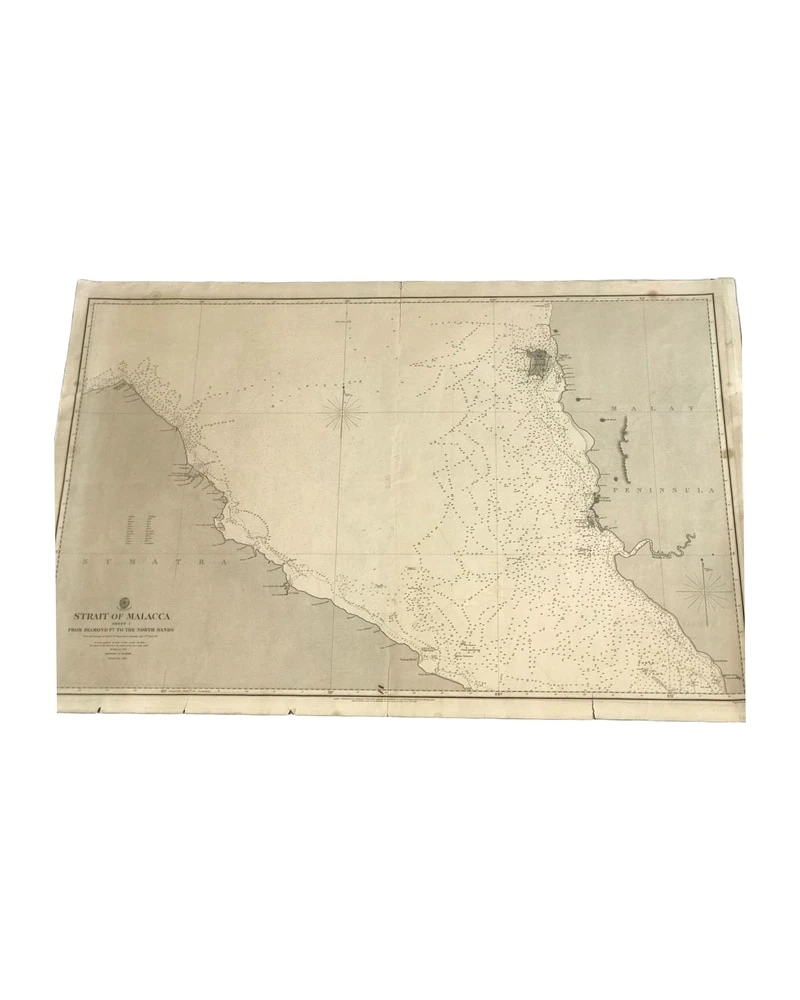 Carta del Almirantazgo 793 de 1860 (estrecho de Malaca - Hoja 1)