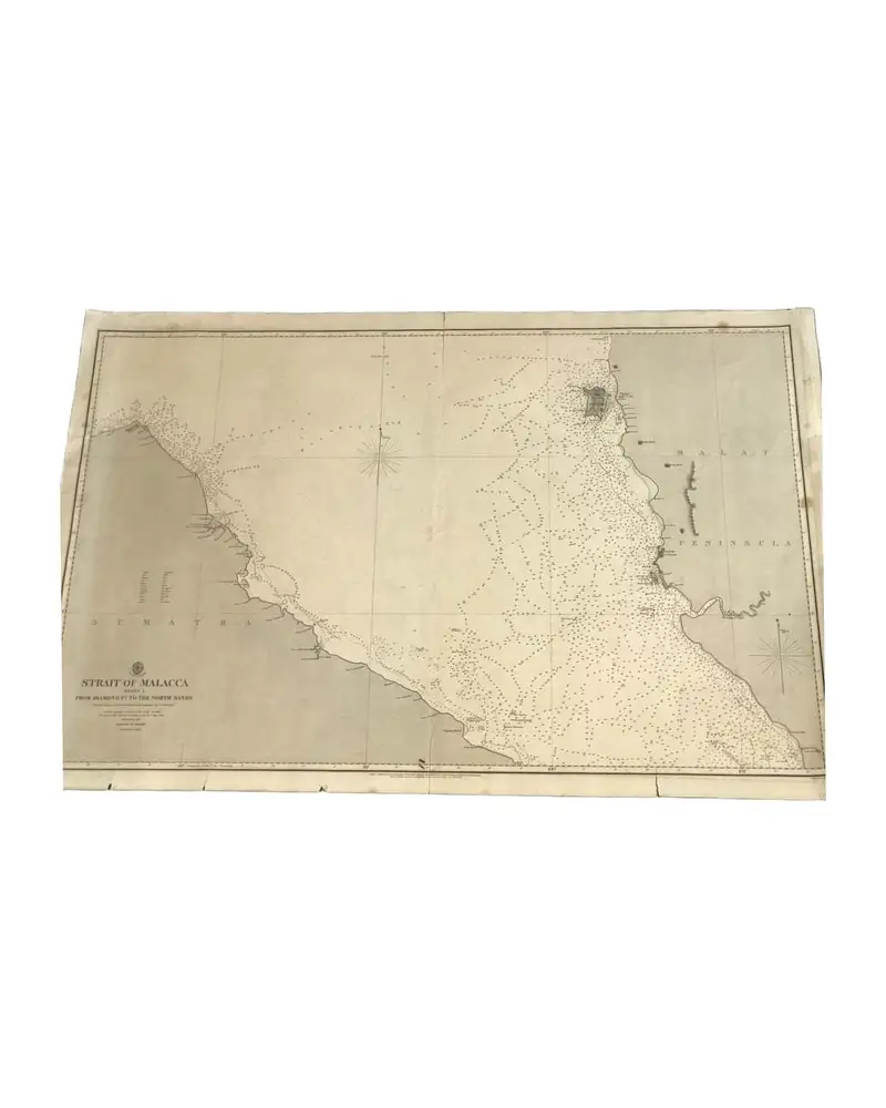 Carta del Almirantazgo 793 de 1860 (estrecho de Malaca - Hoja 1)