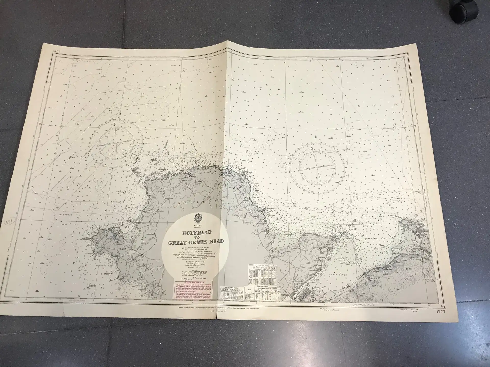Carta Náutica de 1961, Gales: Holyhead a Great Ormes Head