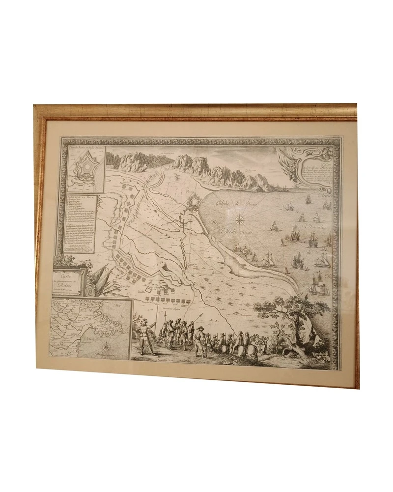 Mapa de Roses, Beaulieu, 1645