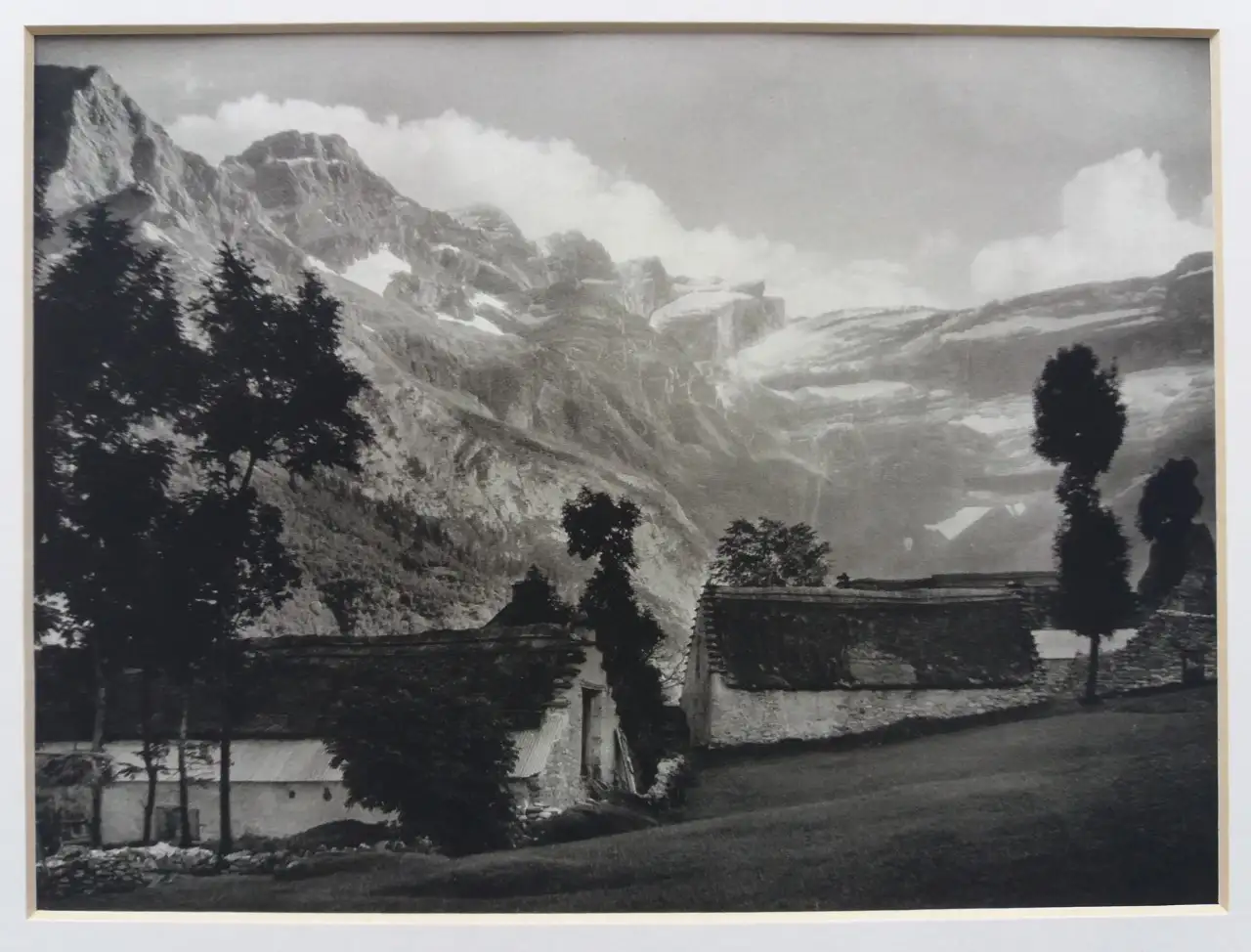Fotograbado 'le Cirque de Gavarnie', Hurlimann, 1926