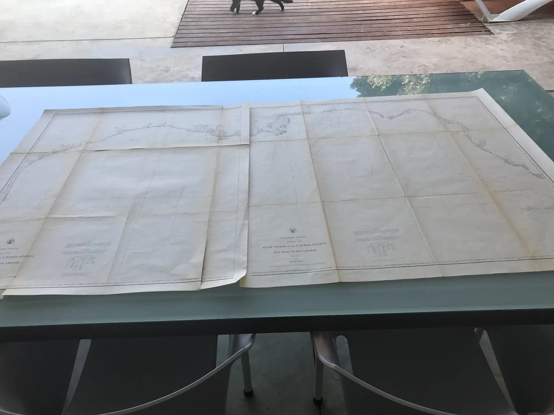 Mapa de la Costa del Golfo de Ee. Uu., 1863, por Bache