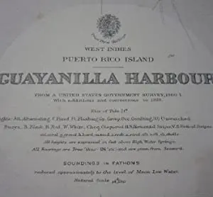 Mapa de 1943 de Guayanilla Harbour, Puerto Rico · vista 2/3