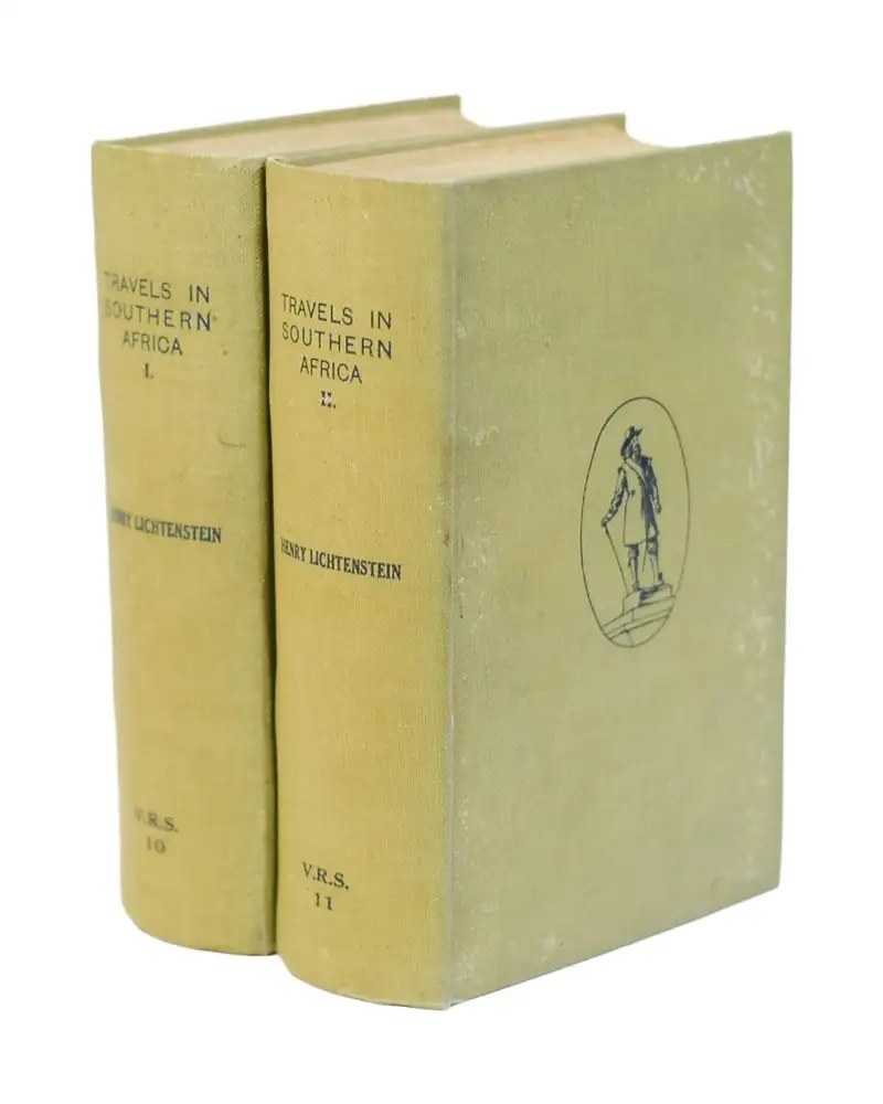 1930 Lichtenstein: Travels In Southern Africa 1803-1806