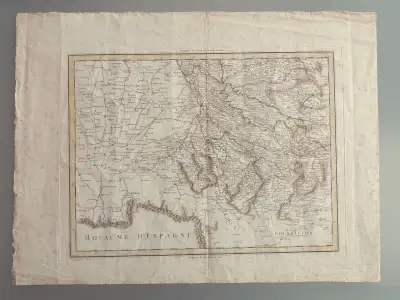 Mapa de Toulouse y Sus Alrededores por Tardieu, de Lisle, de Fer