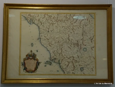 Mapa del Gran Ducado de Toscana por Santini/remondini, 1776, Arte y Pintura, Siglo XVIII