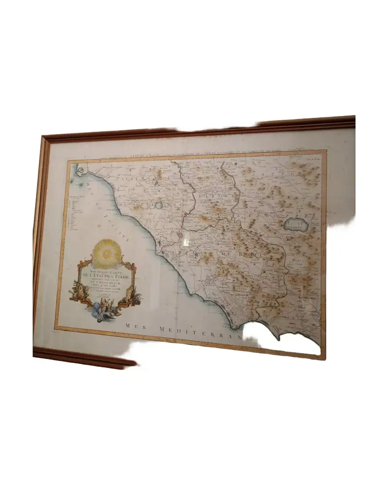 Nouvelle Carte de L'état de L'église por Santini y Remondini, 1776