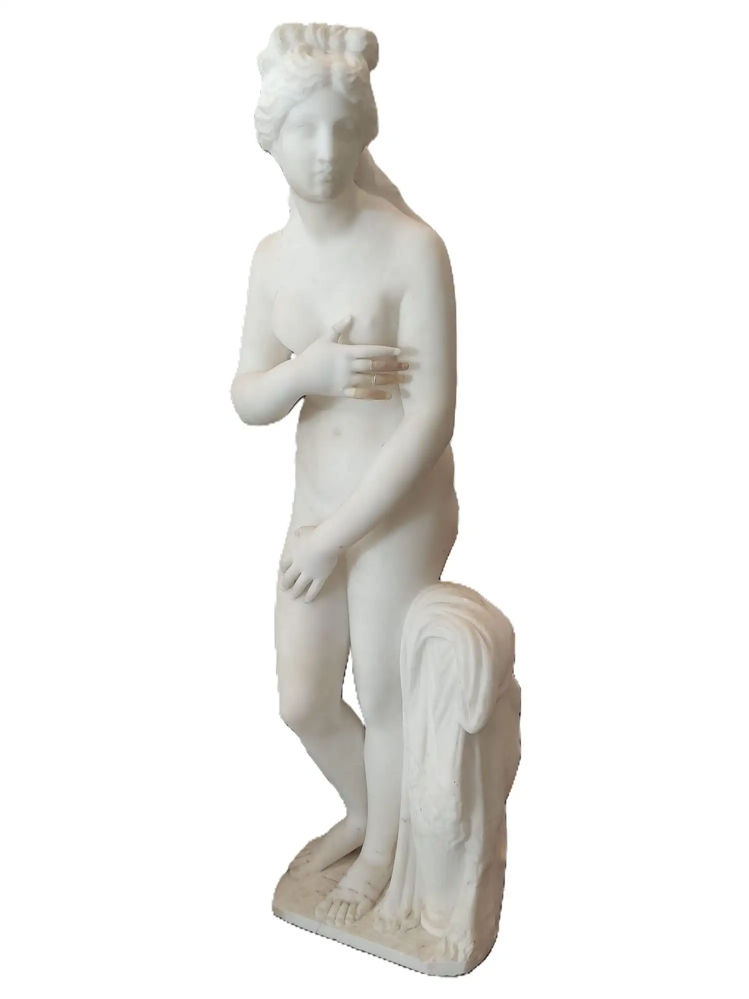 Escultura Venus de Medici del Siglo XIX en Mármol