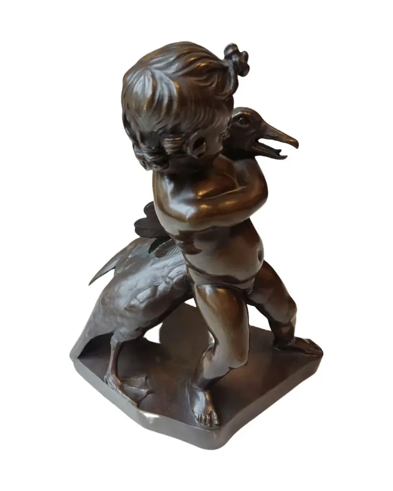 19th Century Bronze Sculpture of Hercules with the Goose - 4/6