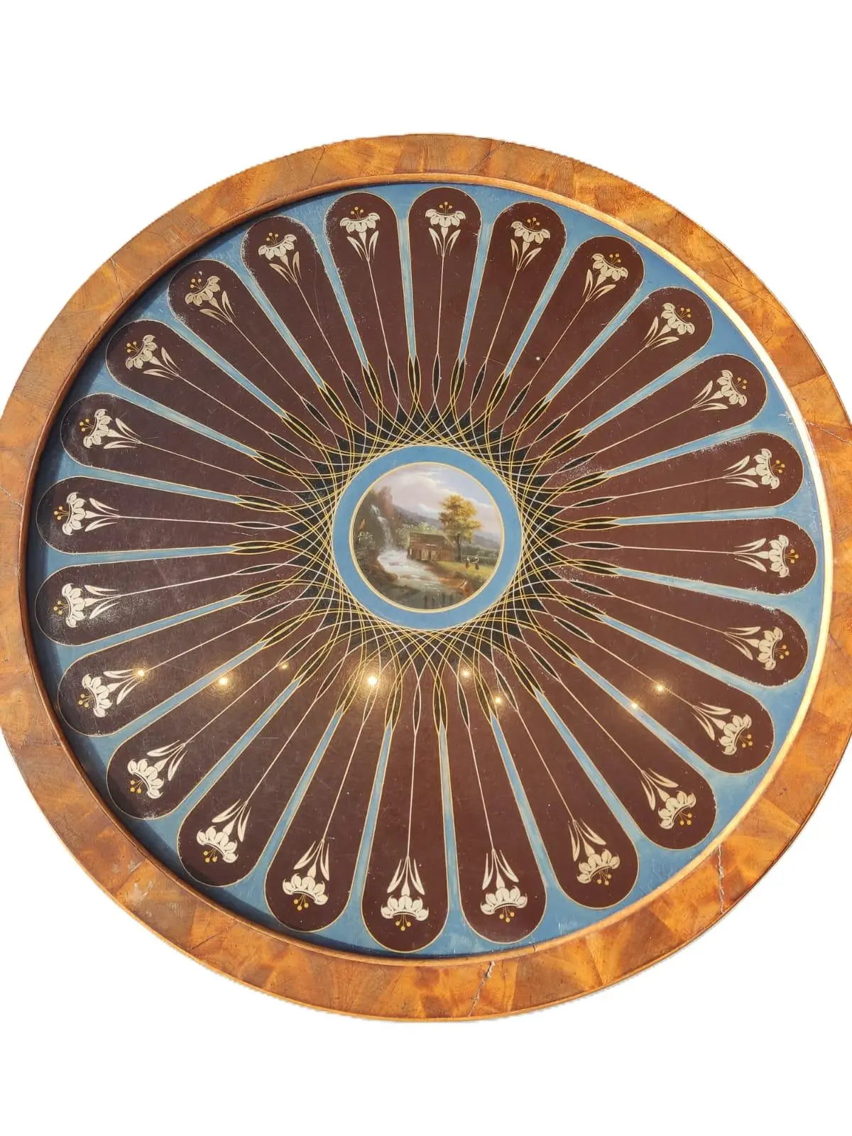 Mesa de Centro Sous Verre del Siglo XIX en Caoba y Cristal, Mesas, Siglo XIX · vista 2/8