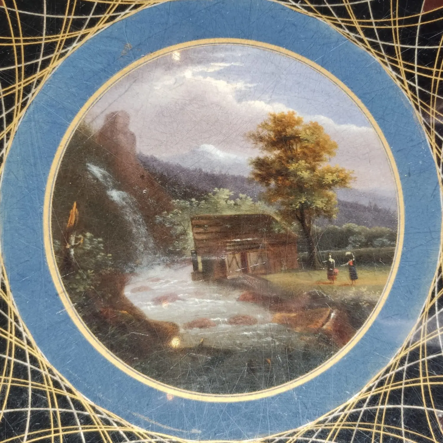 Mesa de Centro Sous Verre del Siglo XIX en Caoba y Cristal, Mesas, Siglo XIX · vista 7/8