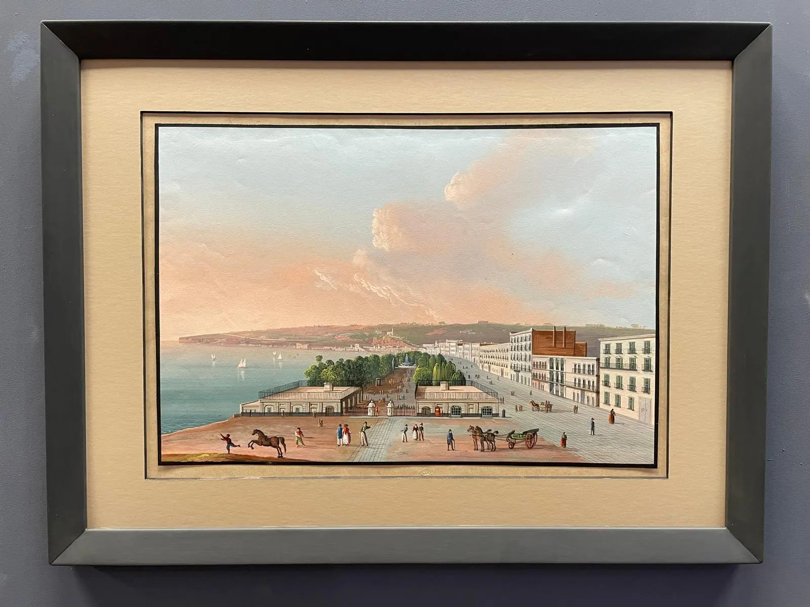 Piazza della Vittoria con Villa Comunale en el fondo, Nápoles, Arte y Pintura · vista 2/3