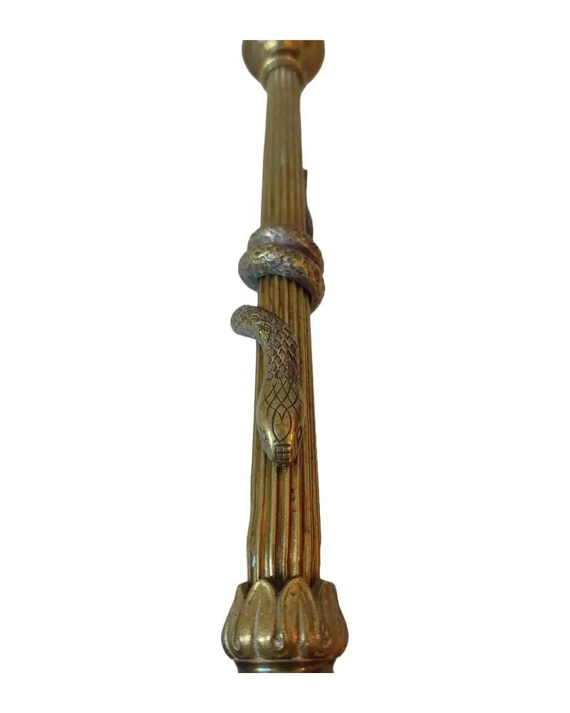 Pair of bronze candlesticks - 3/5