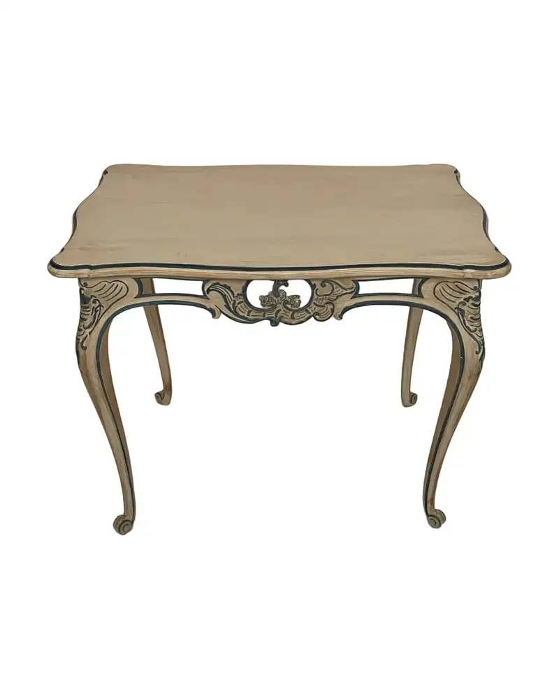 Mesa Rococó del Siglo XVIII en Madera Pintada