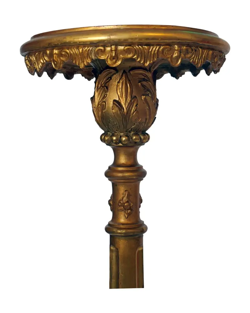Pair of 19th Century Torchieres in Carved and Gilded Wood - 3/8