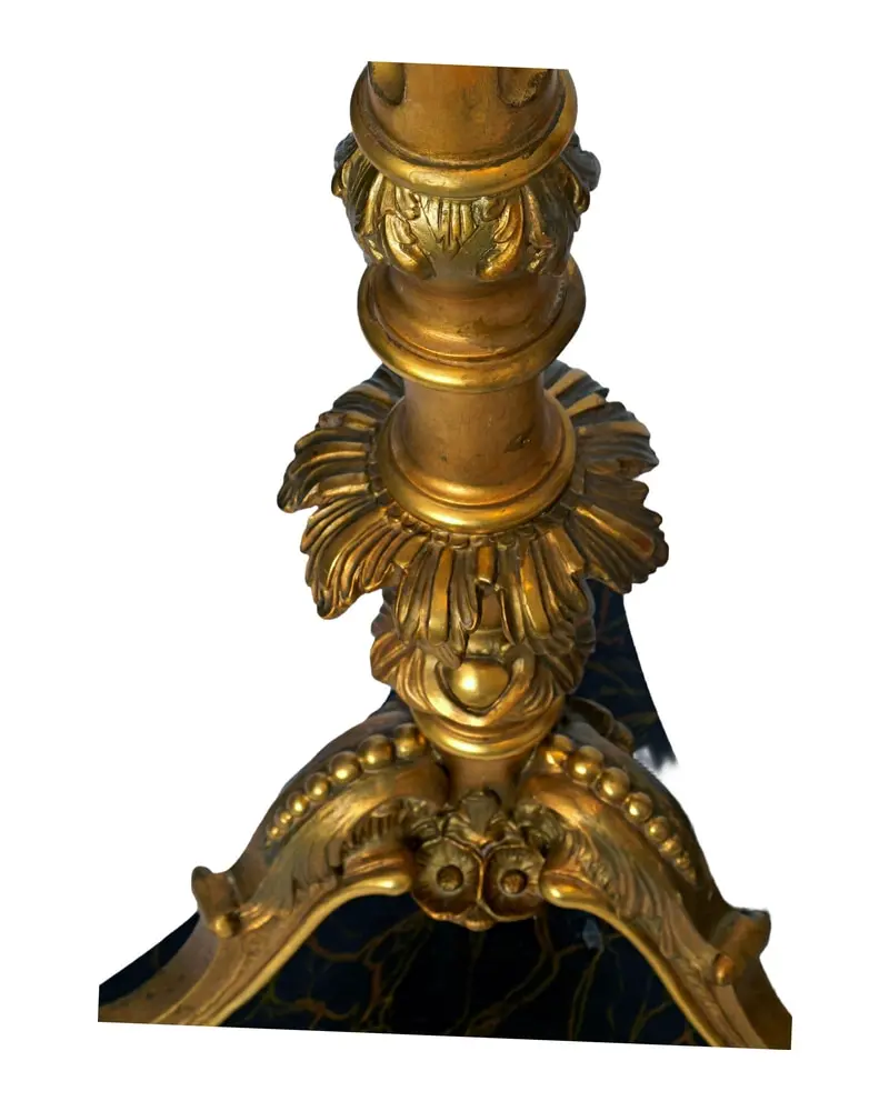 Pair of 19th Century Torchieres in Carved and Gilded Wood - 8/8