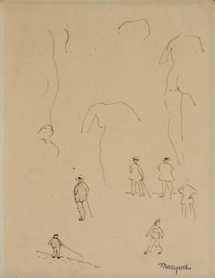 Estudio de Marquet del Siglo XX: Pescadores, Paseantes y Desnudos, Arte y Pintura, Siglo XX