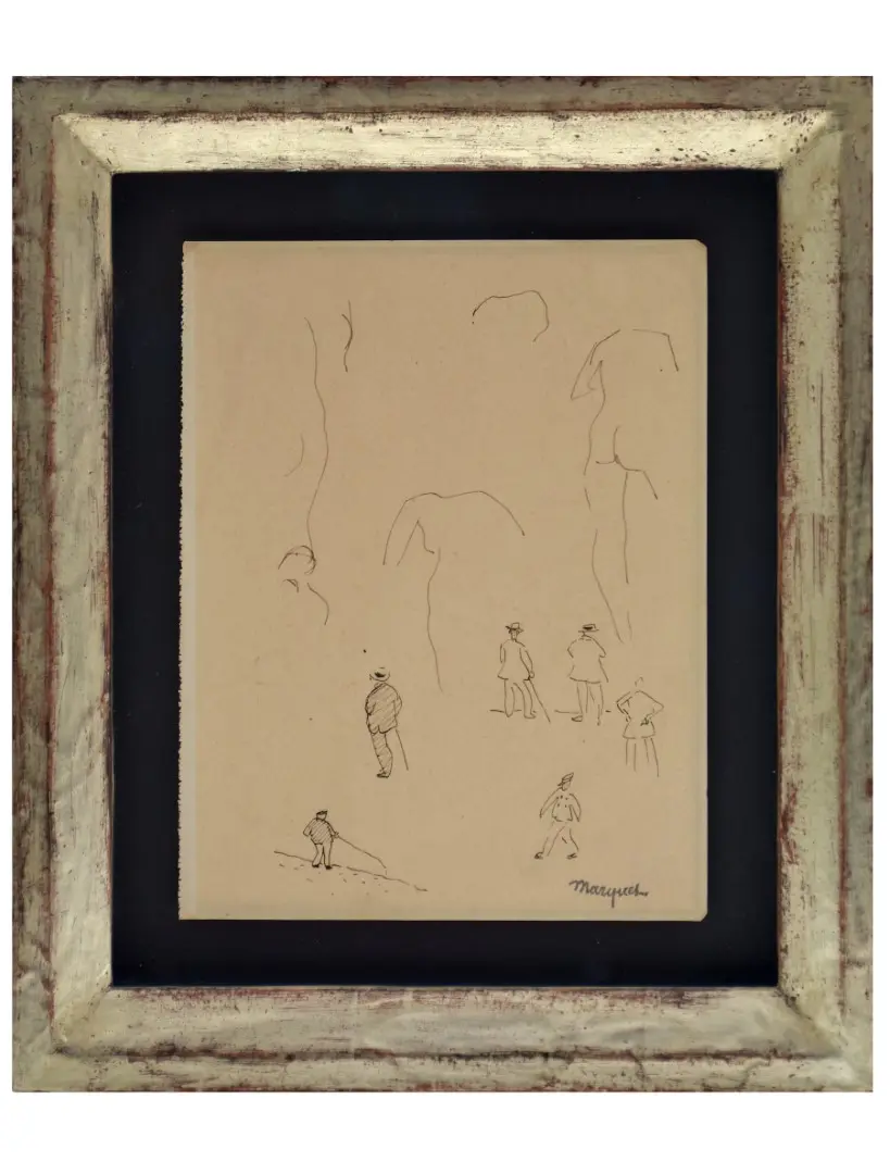 Estudio de Marquet del Siglo XX: Pescadores, Paseantes y Desnudos, Arte y Pintura, Siglo XX · vista 2/2