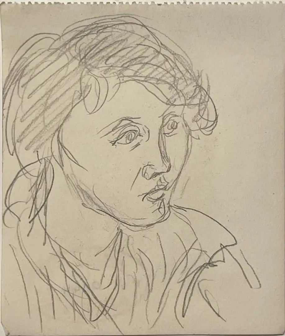 Retrato de Mujer de René Seyssaud del Siglo XX