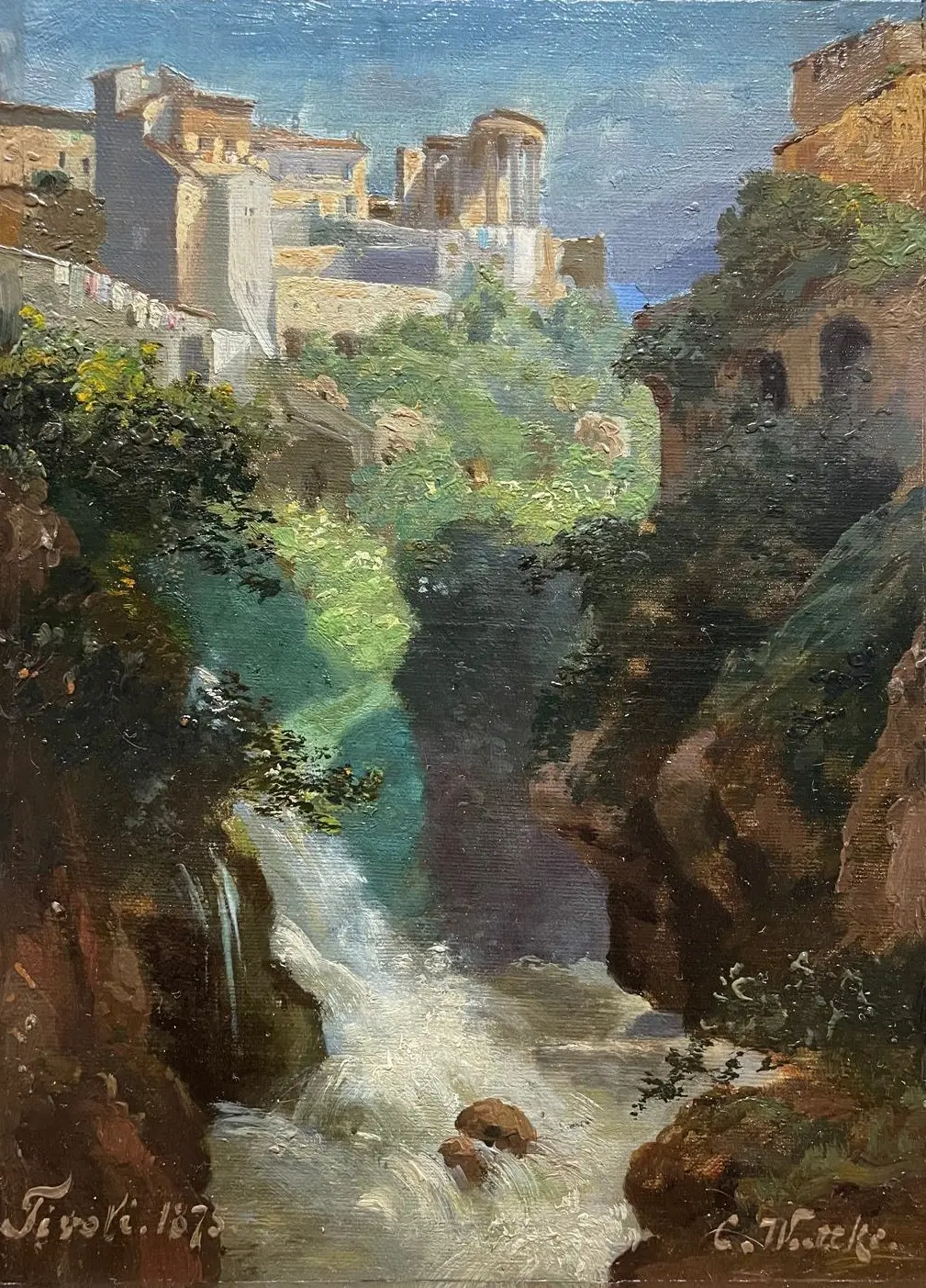 Wuttke – Tivoli near Rome, Arte y Pintura · vista 4/5