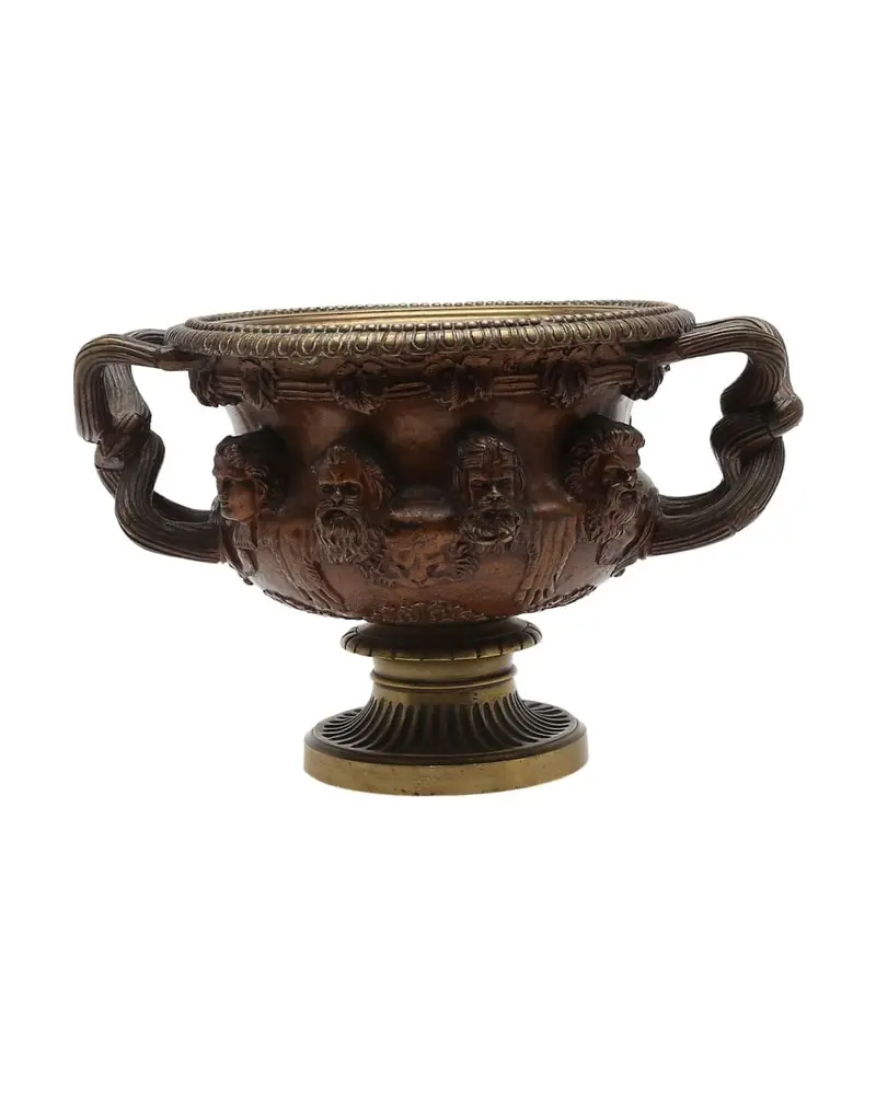 Warwick Vase from the 19th Century in Patinated Bronze - 6/10